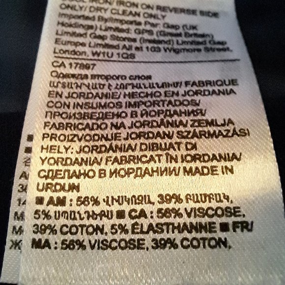 NWT BANANA REPUBLIC Sloan womens PANTS Sz 2 or 28w FORMAL OFFICE BUSINESS BLUE - Picture 10 of 10